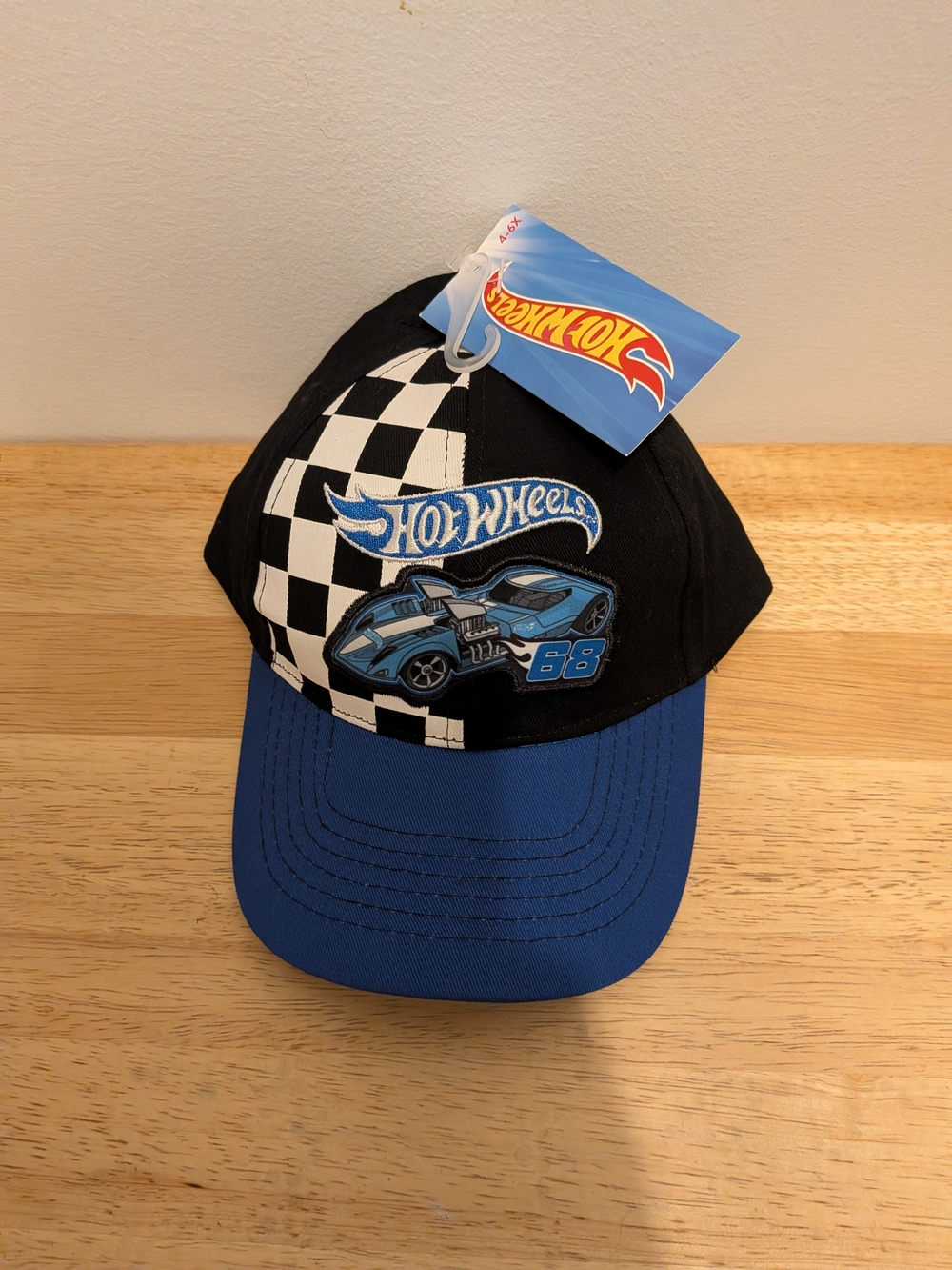 Hot Wheels Blue & Black Kids Racing Cap